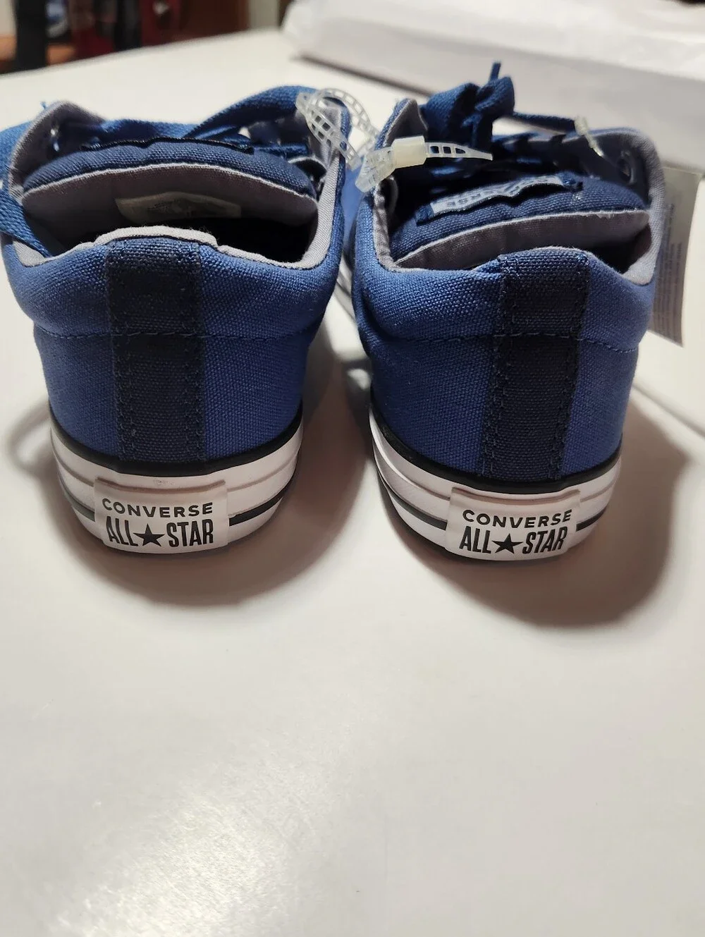 Converse All Star Low Top Sneakers in Blue and White